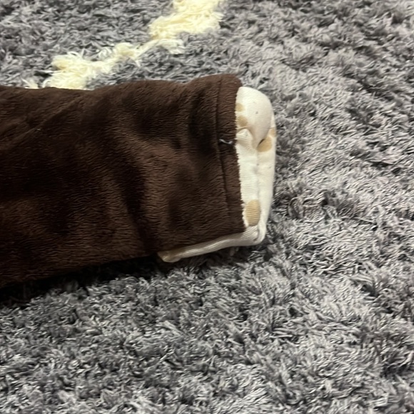 Just One You by Carters Fleece Brown Bear One Piece Zip Up Winter Coat NB - Picture 3 of 7